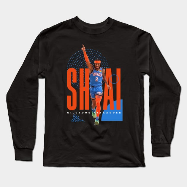 Shai Gilgeous-Alexander Long Sleeve T-Shirt by Juantamad